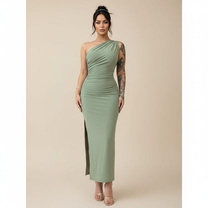 Women’s Sexy Backless Maxi Dress – Sleeveless Bodycon Split Party Dress for Summer | Elegant Club & Streetwear Outfit