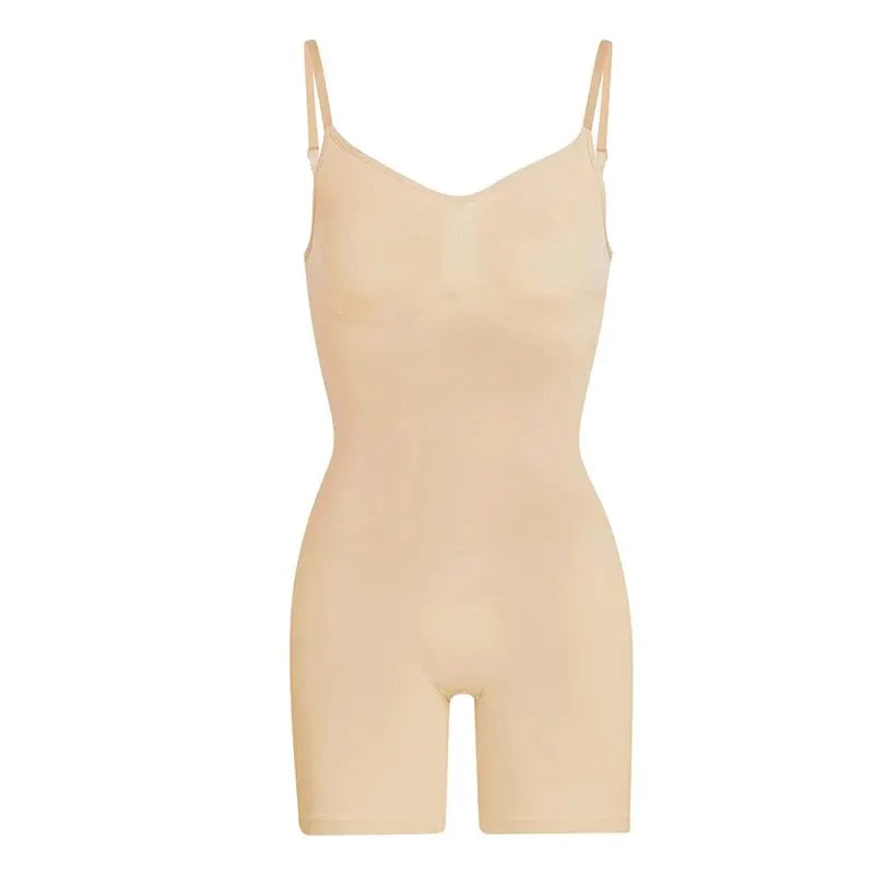Women’s Seamless Tummy Control Bodysuit – High Waist Shapewear Body Shaper for Flat Belly & Sculpting