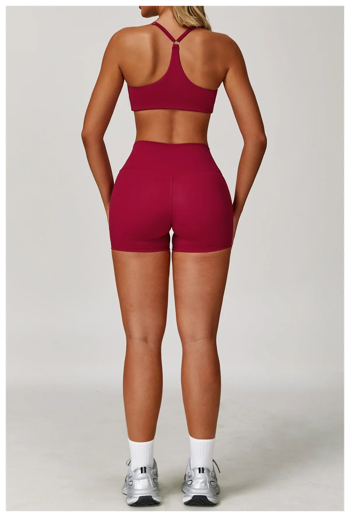 Women's 2/3PCS Yoga Set Workout Clothes Long Sleeve Sports Bra Leggings Gym Running Activewear Outfit