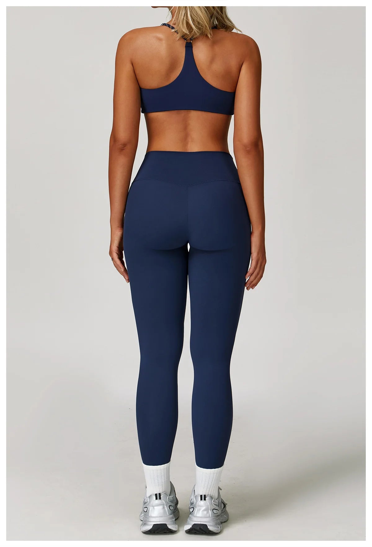 Women's 2/3PCS Yoga Set Workout Clothes Long Sleeve Sports Bra Leggings Gym Running Activewear Outfit