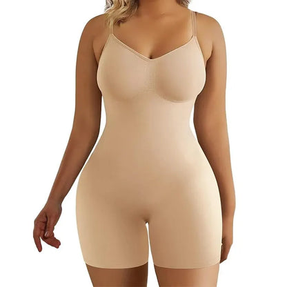 Women’s Seamless Tummy Control Bodysuit – High Waist Shapewear Body Shaper for Flat Belly & Sculpting