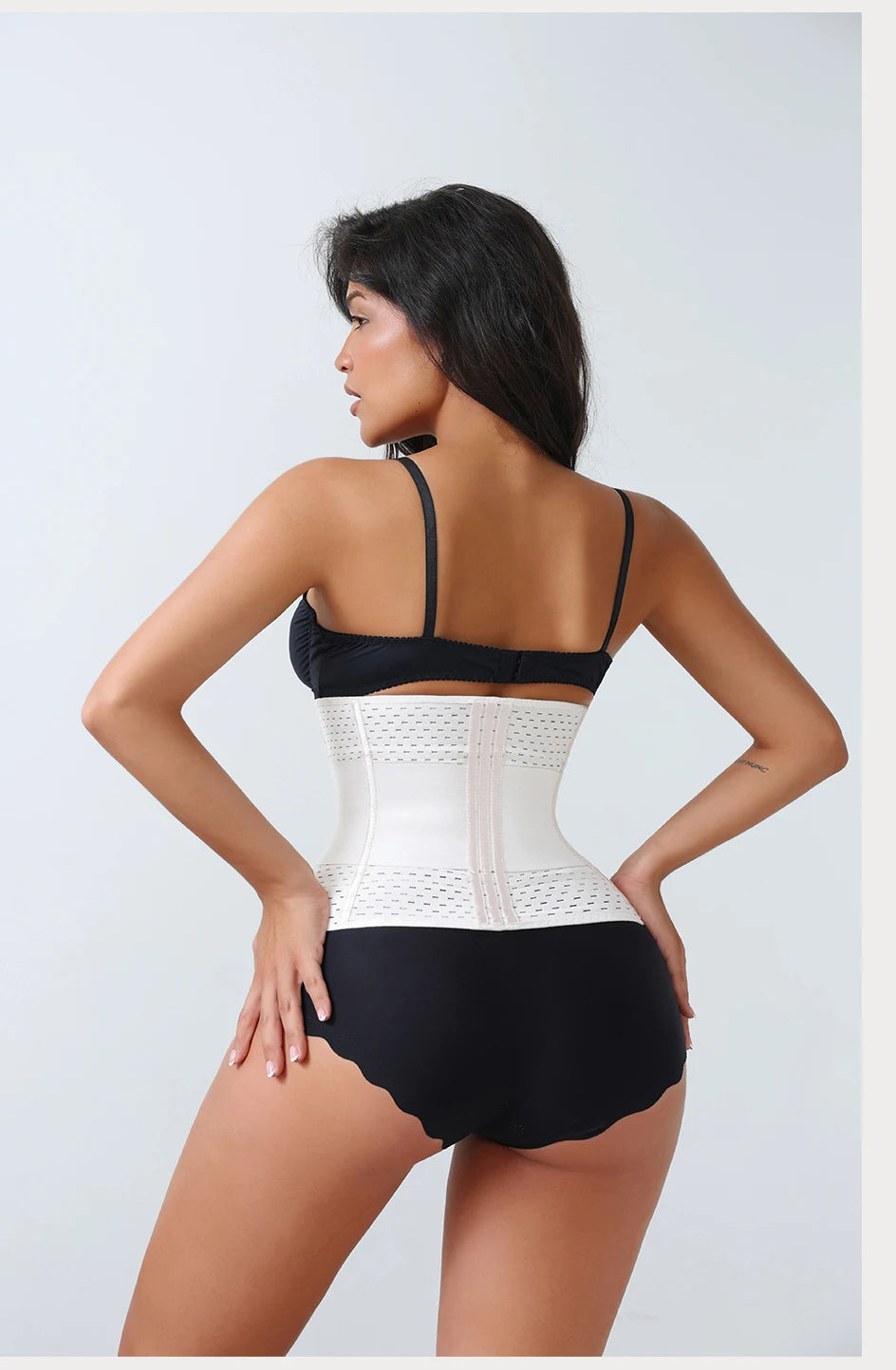 New Adjustable Waist Trainer for Women Double Belts Neoprene Corset with Zipper
