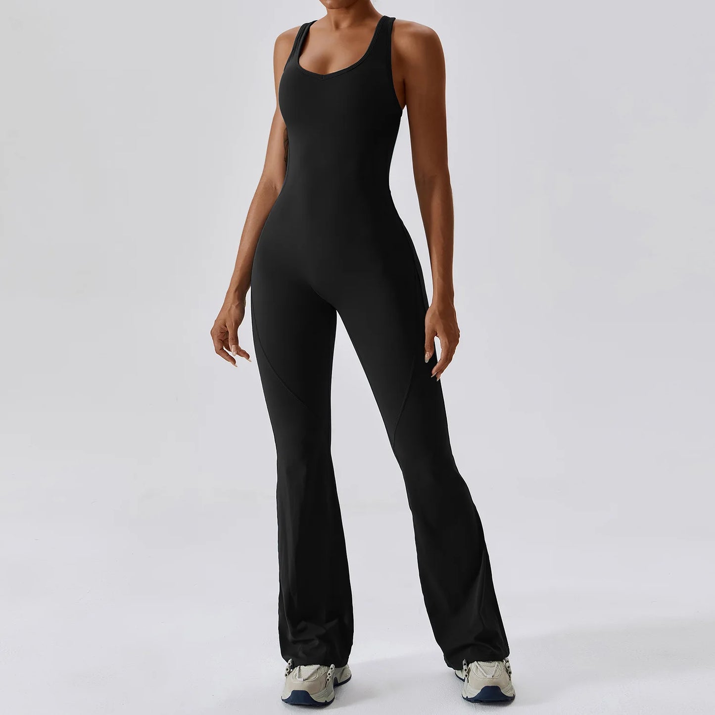 Women's 1 Pcs Seamless Yoga Jumpsuit – Push-Up Fitness Romper for Gym, Workout & Training
