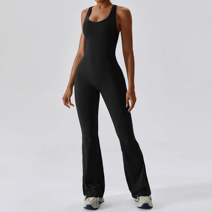 Women's 1 Pcs Seamless Yoga Jumpsuit – Push-Up Fitness Romper for Gym, Workout & Training