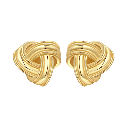 S925 Sterling Silver 18K Gold-Lined Zircon Hoop Earrings for Women