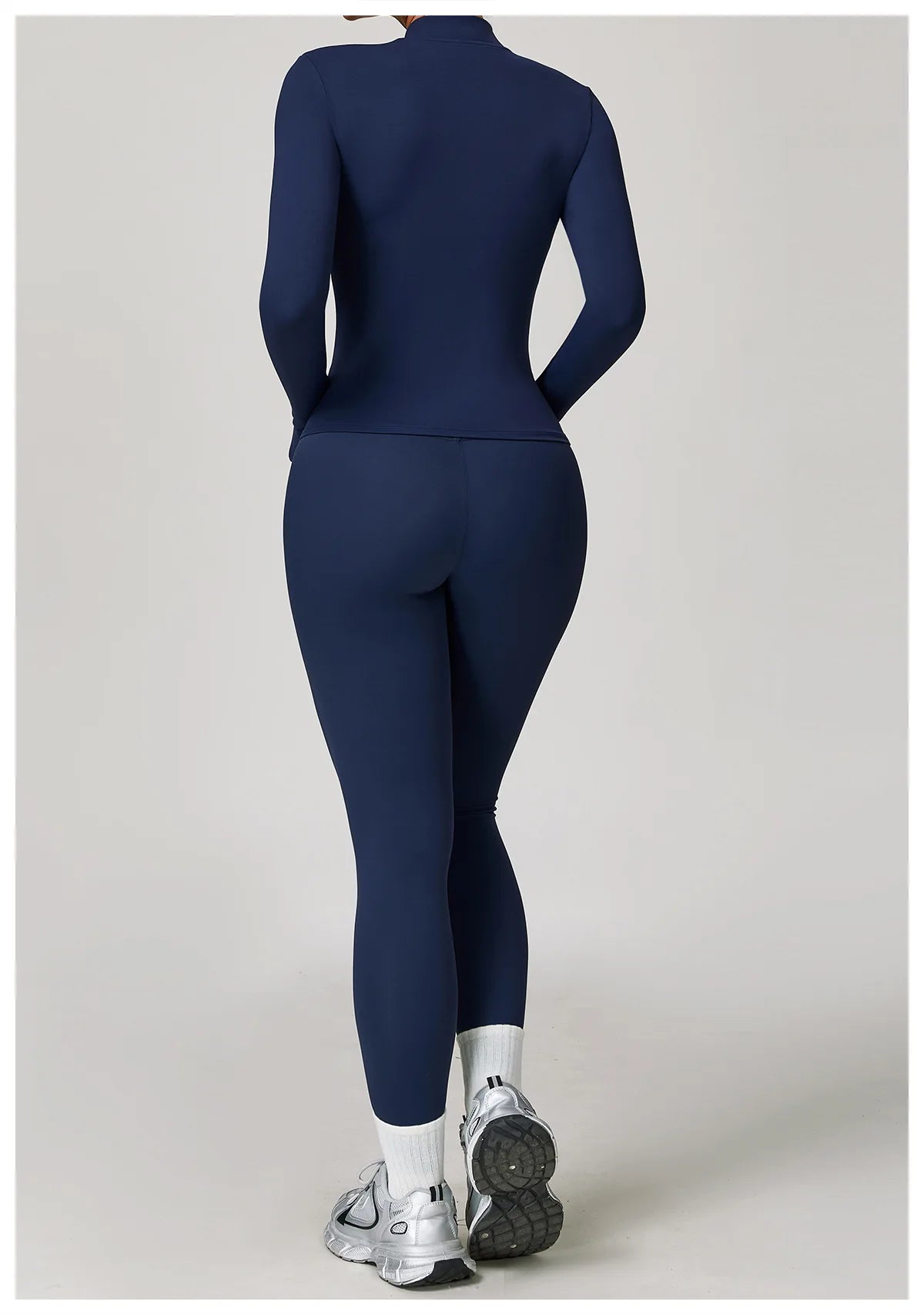 Women's 2/3PCS Yoga Set Workout Clothes Long Sleeve Sports Bra Leggings Gym Running Activewear Outfit
