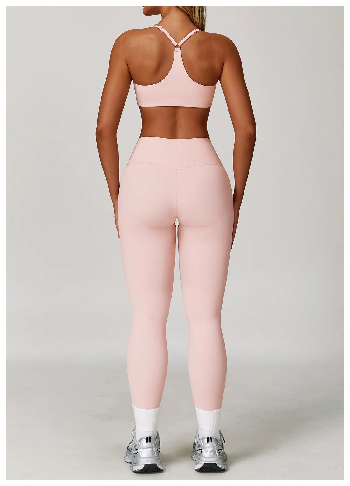 Women's 2/3PCS Yoga Set Workout Clothes Long Sleeve Sports Bra Leggings Gym Running Activewear Outfit