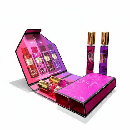 Women’s Fruity Floral Perfume Gift Set – 4-Piece Long-Lasting Eau de Parfum Travel Spray Collection | Gift for Women, Birthday, Mother’s Day, Valentine’s Day