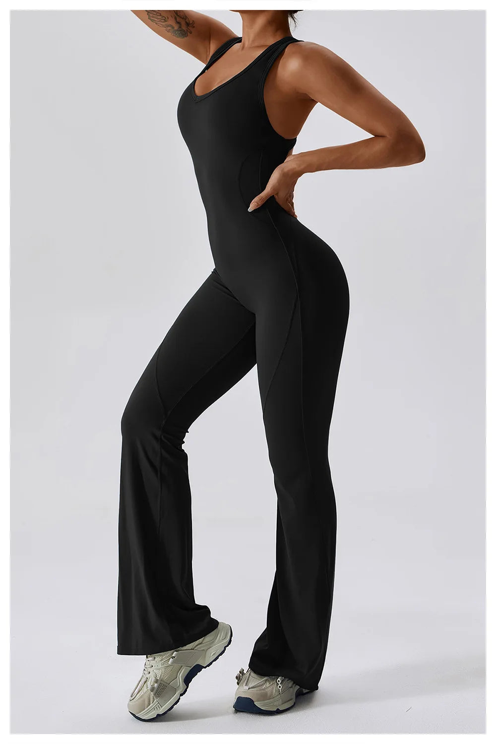 Women's 1 Pcs Seamless Yoga Jumpsuit – Push-Up Fitness Romper for Gym, Workout & Training