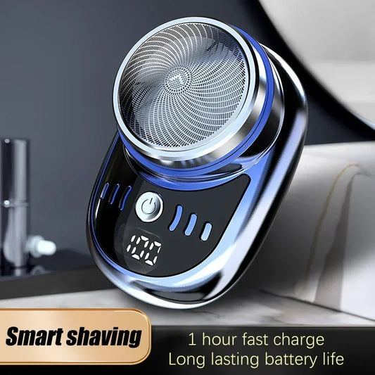 Mini Electric Travel Shaver For Men Pocket Size Portable Travel Car Home Razor Rechargeable Cordless Shaving Face Beard Razor