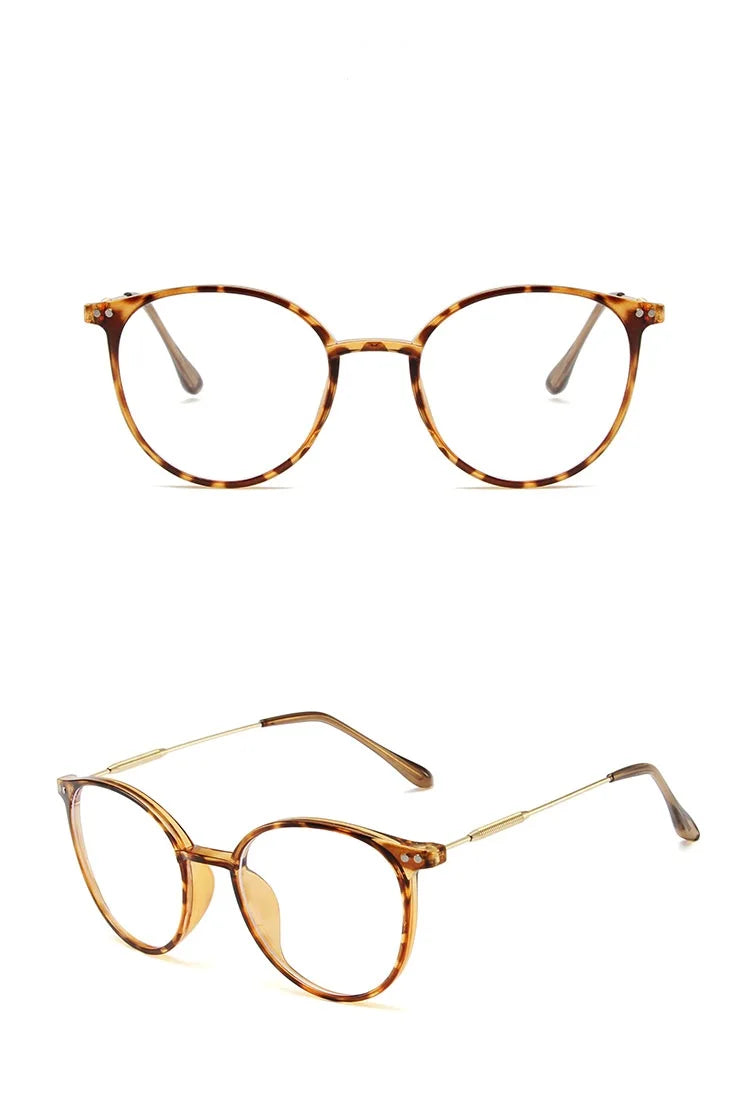 Men And Women Round Anti Blue Glasses Computer Frame Optical Lenses New Arrival 2023