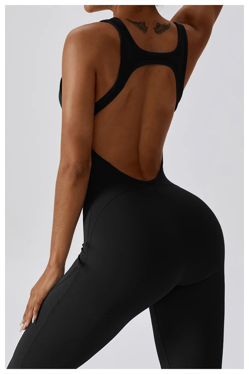 Women's 1 Pcs Seamless Yoga Jumpsuit – Push-Up Fitness Romper for Gym, Workout & Training