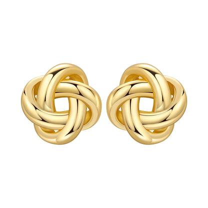 S925 Sterling Silver 18K Gold-Lined Zircon Hoop Earrings for Women