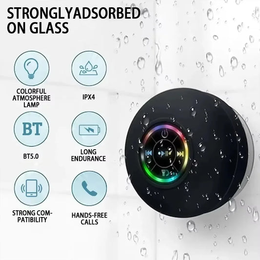 2025 Waterproof Wireless LED Bluetooth Mini Speaker Outdoor Stereo Speaker