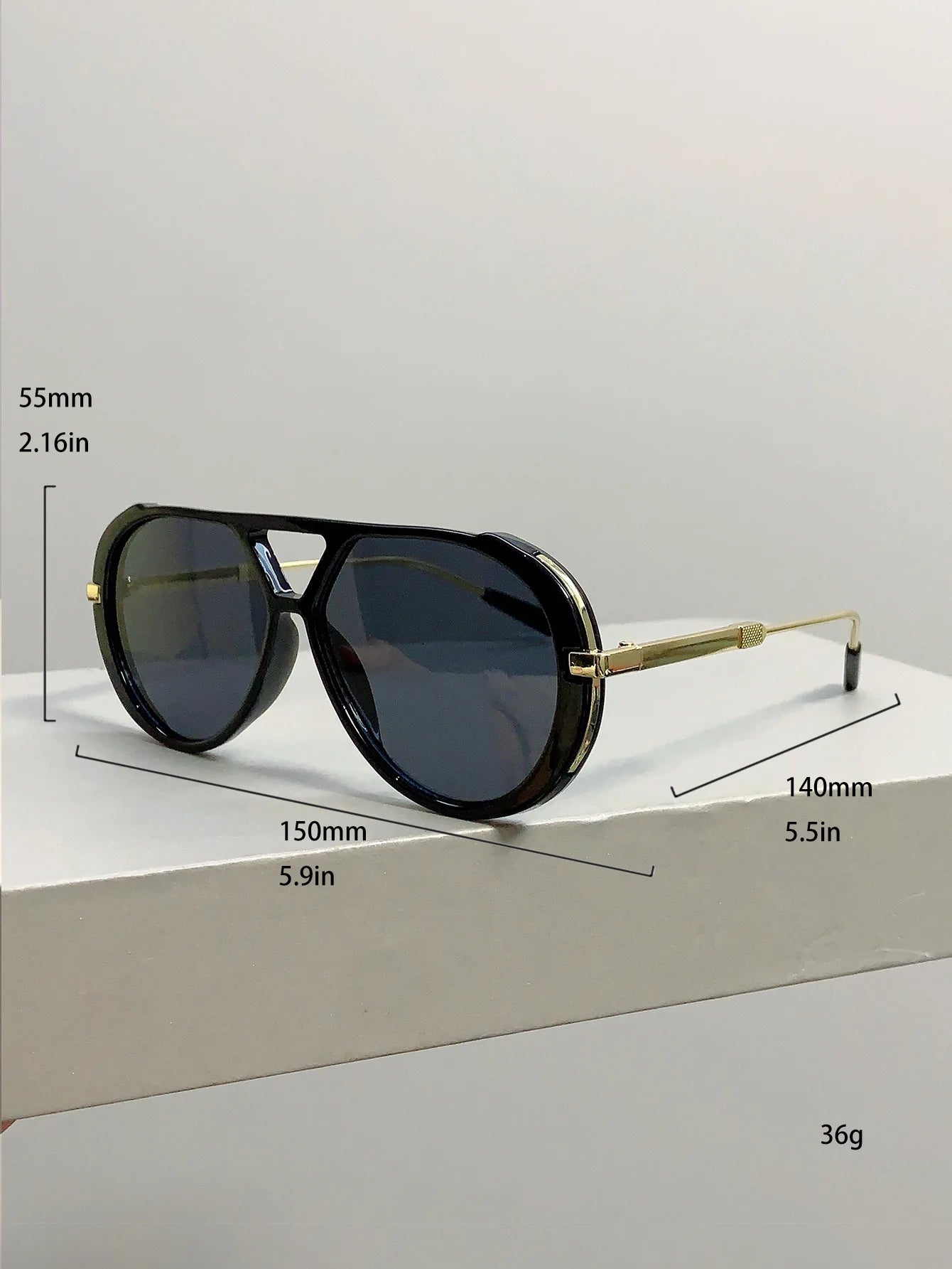 Vintage Double Bridge Oval Sunglasses UV400 | Luxury Gradient Lens Retro Fashion Eyewear for Men & Women