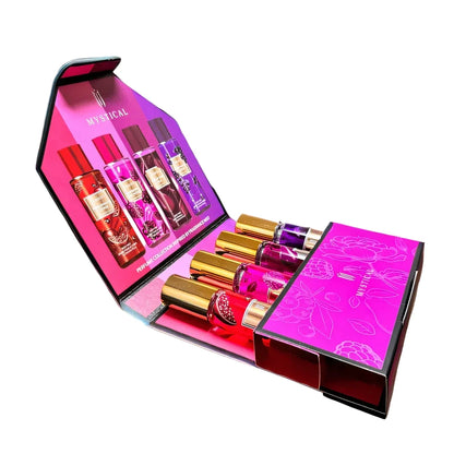 Women’s Fruity Floral Perfume Gift Set – 4-Piece Long-Lasting Eau de Parfum Travel Spray Collection | Gift for Women, Birthday, Mother’s Day, Valentine’s Day