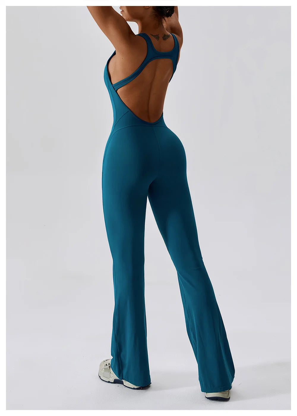Women's 1 Pcs Seamless Yoga Jumpsuit – Push-Up Fitness Romper for Gym, Workout & Training