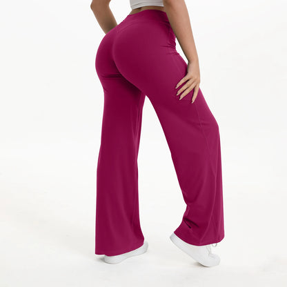 SoftMotion Women's Naked Feel Straight Leg Yoga Pants – Mid-Waist Workout Leggings for Pilates, Running, Gym & Everyday Wear