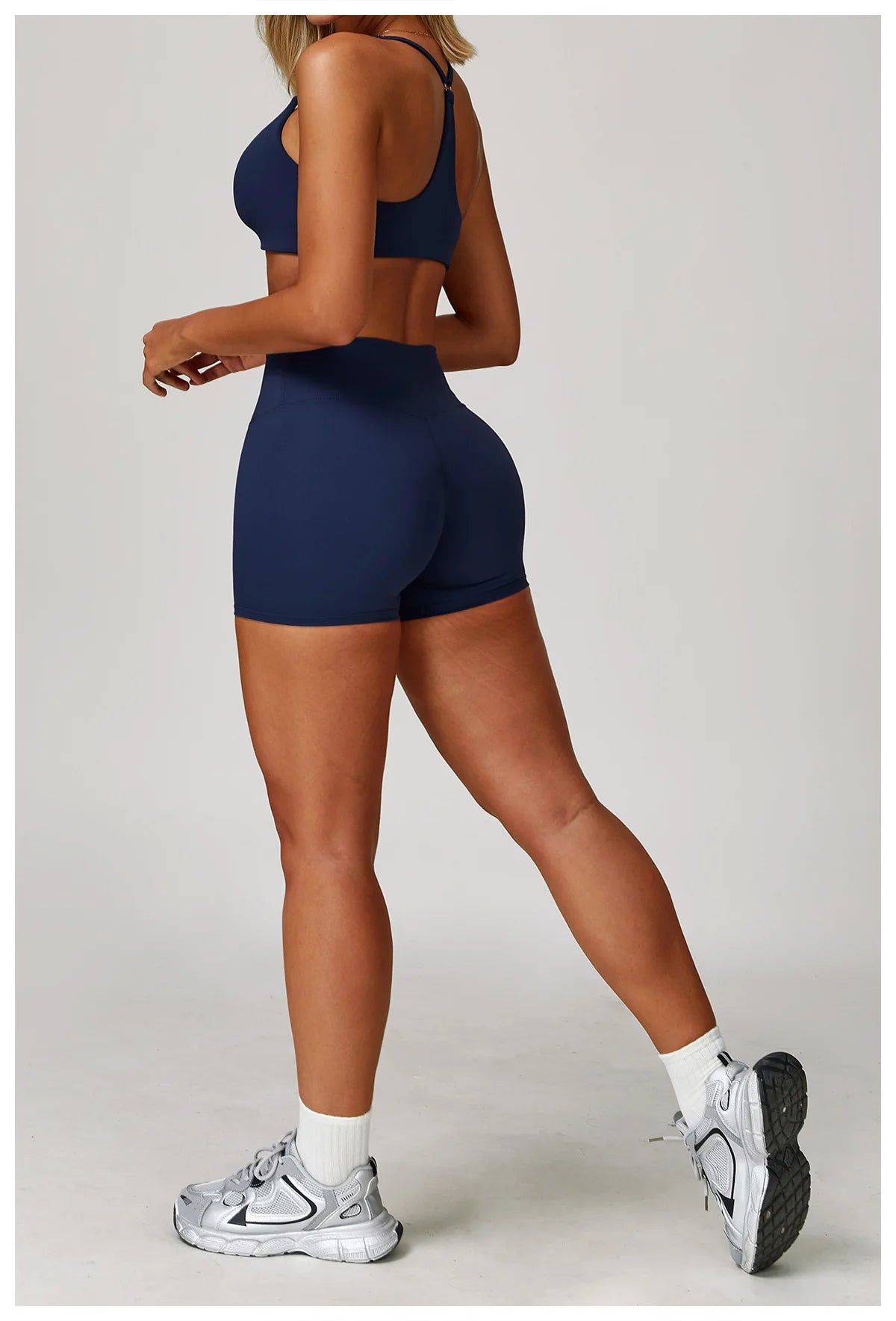 Women's 2/3PCS Yoga Set Workout Clothes Long Sleeve Sports Bra Leggings Gym Running Activewear Outfit