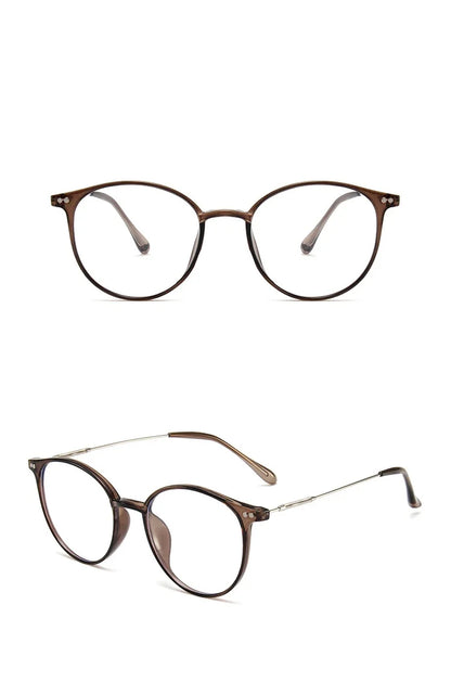 Men And Women Round Anti Blue Glasses Computer Frame Optical Lenses New Arrival 2023