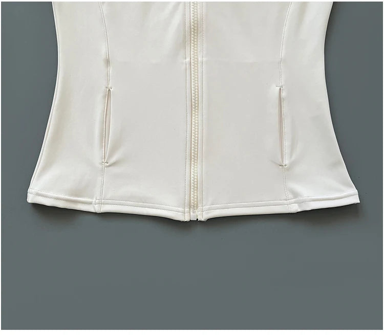 Women’s Quick Dry Slim Fit Workout Jacket – Breathable Zip-Up Running, Yoga & Gym Activewear Top