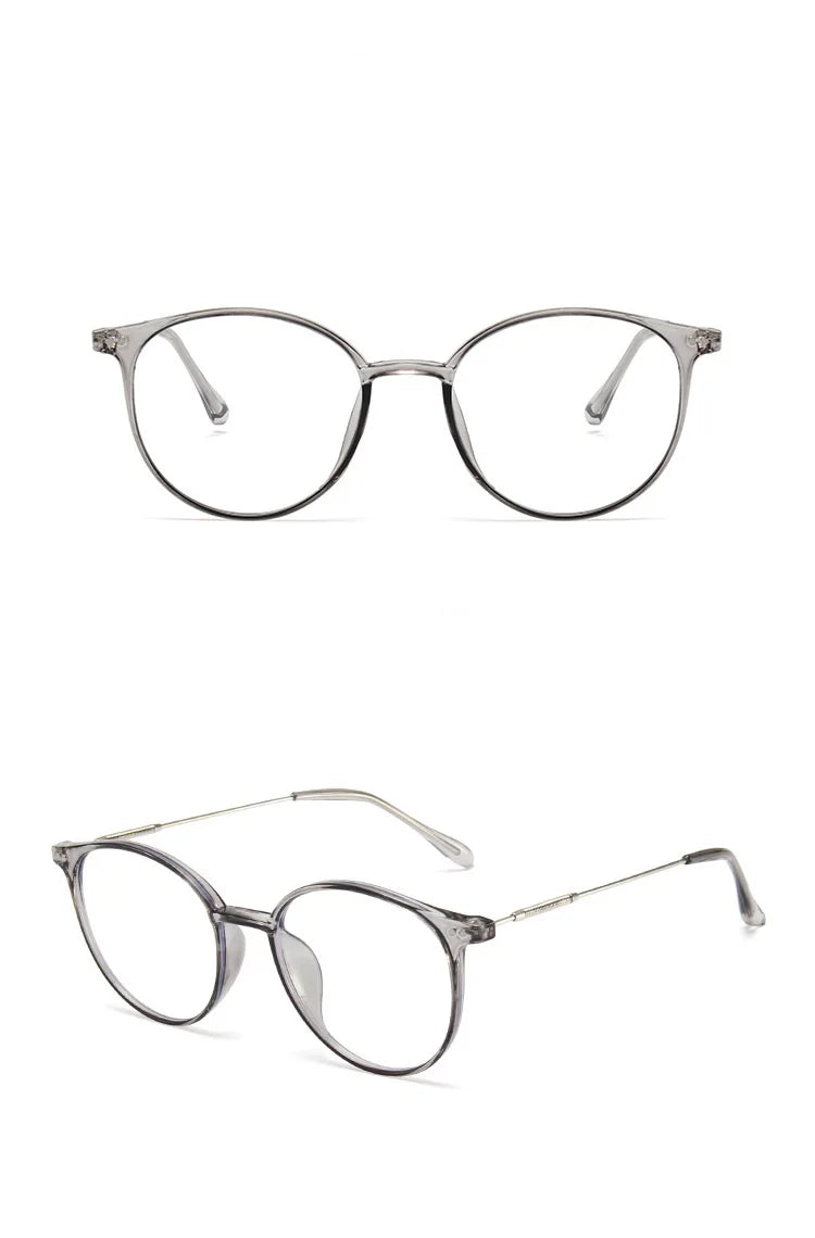 Men And Women Round Anti Blue Glasses Computer Frame Optical Lenses New Arrival 2023