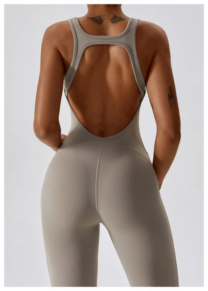 Women's 1 Pcs Seamless Yoga Jumpsuit – Push-Up Fitness Romper for Gym, Workout & Training
