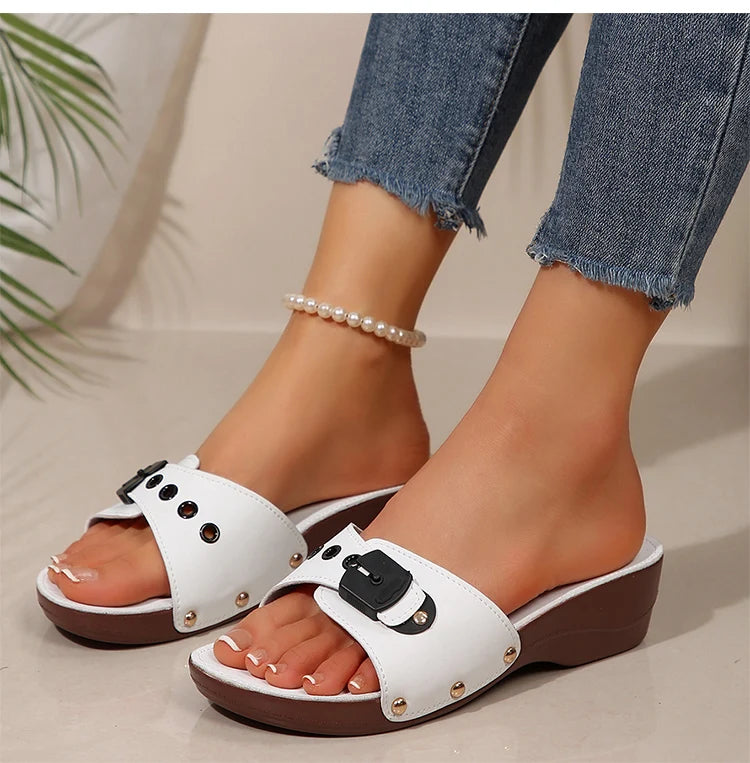 Women's Luxury Wedge Sandals – Soft Comfort Heels, Summer Platform Sandals, Fashion Slip-On Shoes for Women 2026