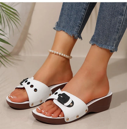 Women's Luxury Wedge Sandals – Soft Comfort Heels, Summer Platform Sandals, Fashion Slip-On Shoes for Women 2026