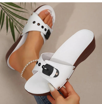 Women's Luxury Wedge Sandals – Soft Comfort Heels, Summer Platform Sandals, Fashion Slip-On Shoes for Women 2026
