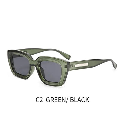 Retro Square Sunglasses UV400 Protection – Unisex Fashion Out/In Door Shades**