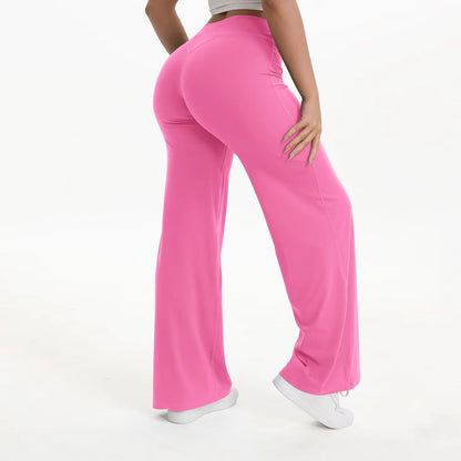 SoftMotion Women's Naked Feel Straight Leg Yoga Pants – Mid-Waist Workout Leggings for Pilates, Running, Gym & Everyday Wear