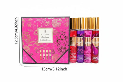 Women’s Fruity Floral Perfume Gift Set – 4-Piece Long-Lasting Eau de Parfum Travel Spray Collection | Gift for Women, Birthday, Mother’s Day, Valentine’s Day