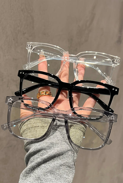 3 Piece Square Frame Blue Light Blocking Glasses Set for Women