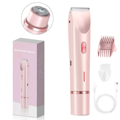 Painless Electric Shaver for Women 2-in-1 Razor & Epilator Smooth Legs Bikini Underarm