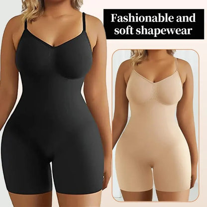 Women’s Seamless Tummy Control Bodysuit – High Waist Shapewear Body Shaper for Flat Belly & Sculpting