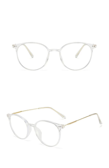 Men And Women Round Anti Blue Glasses Computer Frame Optical Lenses New Arrival 2023