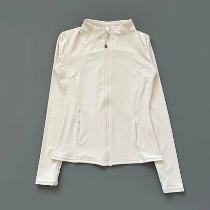 Women’s Quick Dry Slim Fit Workout Jacket – Breathable Zip-Up Running, Yoga & Gym Activewear Top