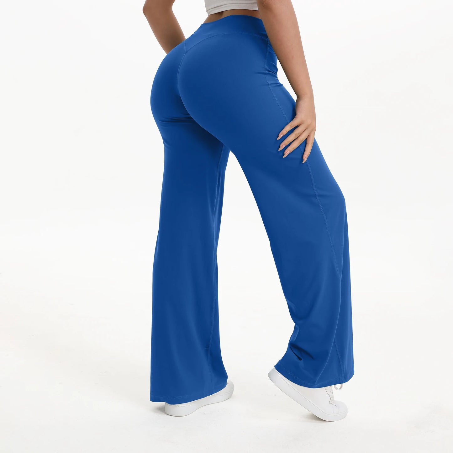 SoftMotion Women's Naked Feel Straight Leg Yoga Pants – Mid-Waist Workout Leggings for Pilates, Running, Gym & Everyday Wear