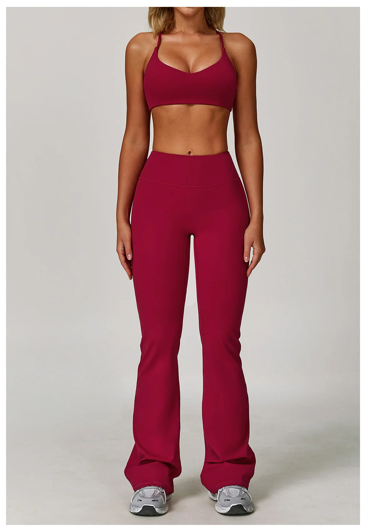 Women's 2/3PCS Yoga Set Workout Clothes Long Sleeve Sports Bra Leggings Gym Running Activewear Outfit