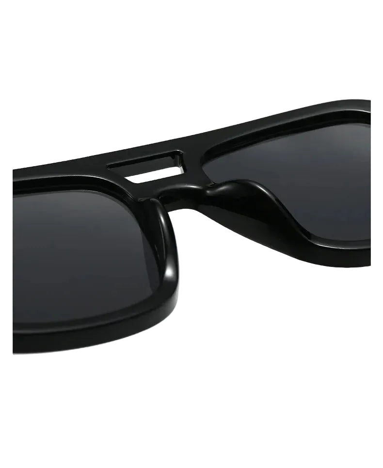 Retro Double Bridge Square Sunglasses for Women & Men – Candy Color Oversized UV400 Fashion Sun Glasses