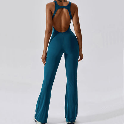 Women's 1 Pcs Seamless Yoga Jumpsuit – Push-Up Fitness Romper for Gym, Workout & Training