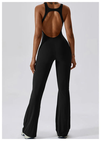 Women's 1 Pcs Seamless Yoga Jumpsuit – Push-Up Fitness Romper for Gym, Workout & Training