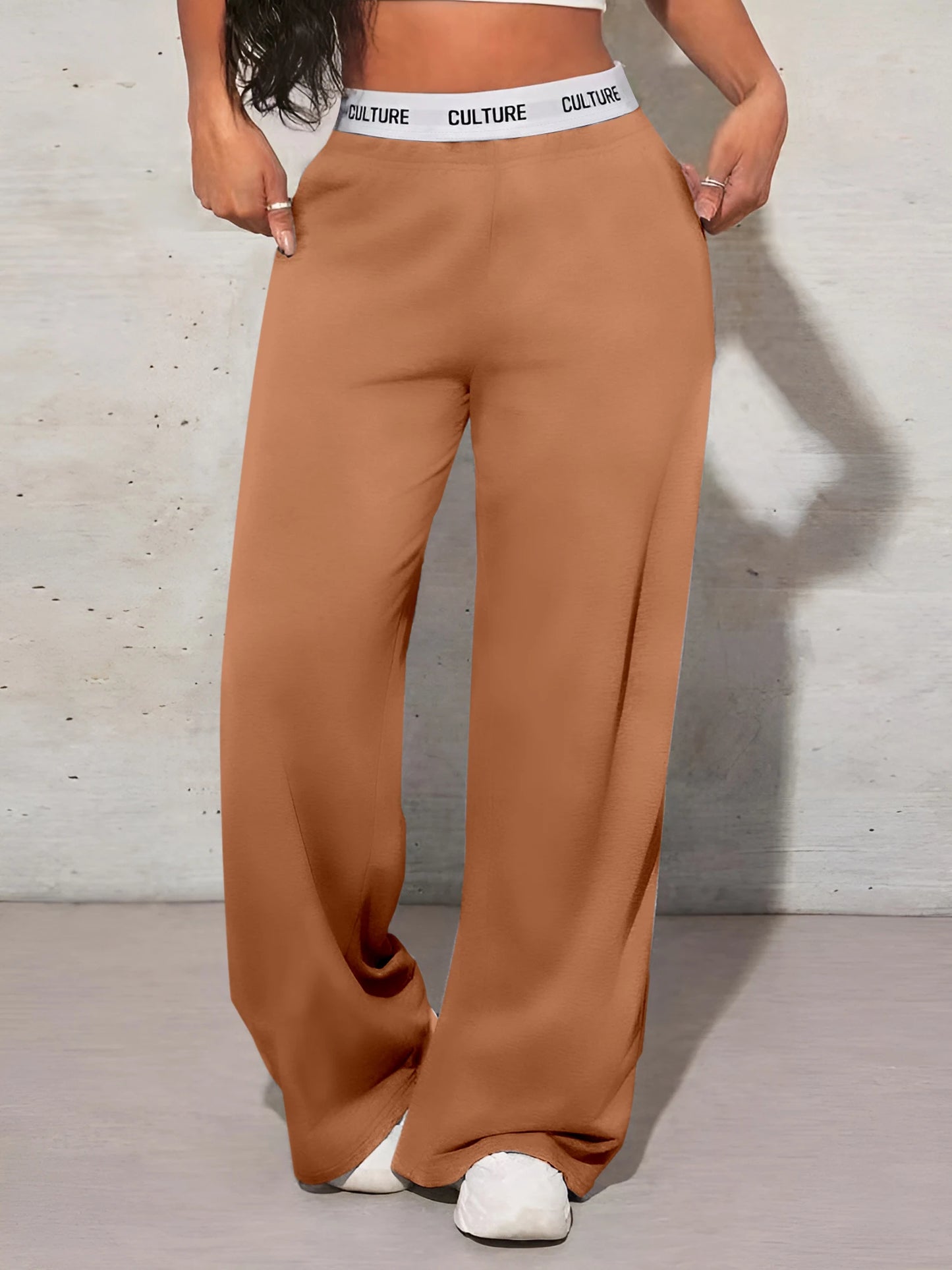 High Waisted Wide Leg Sweatpants for Women | Tummy Control Baggy Lounge Joggers | Soft Athletic Palazzo Sweatpants