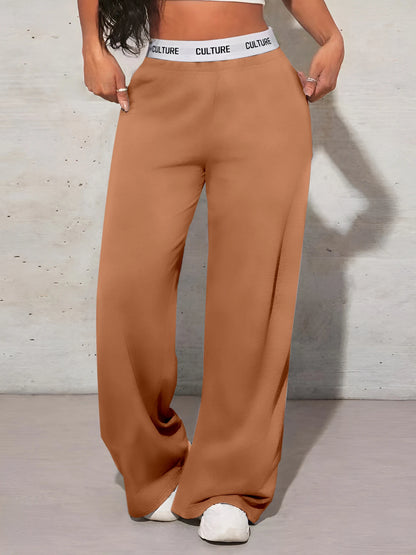 High Waisted Wide Leg Sweatpants for Women | Tummy Control Baggy Lounge Joggers | Soft Athletic Palazzo Sweatpants