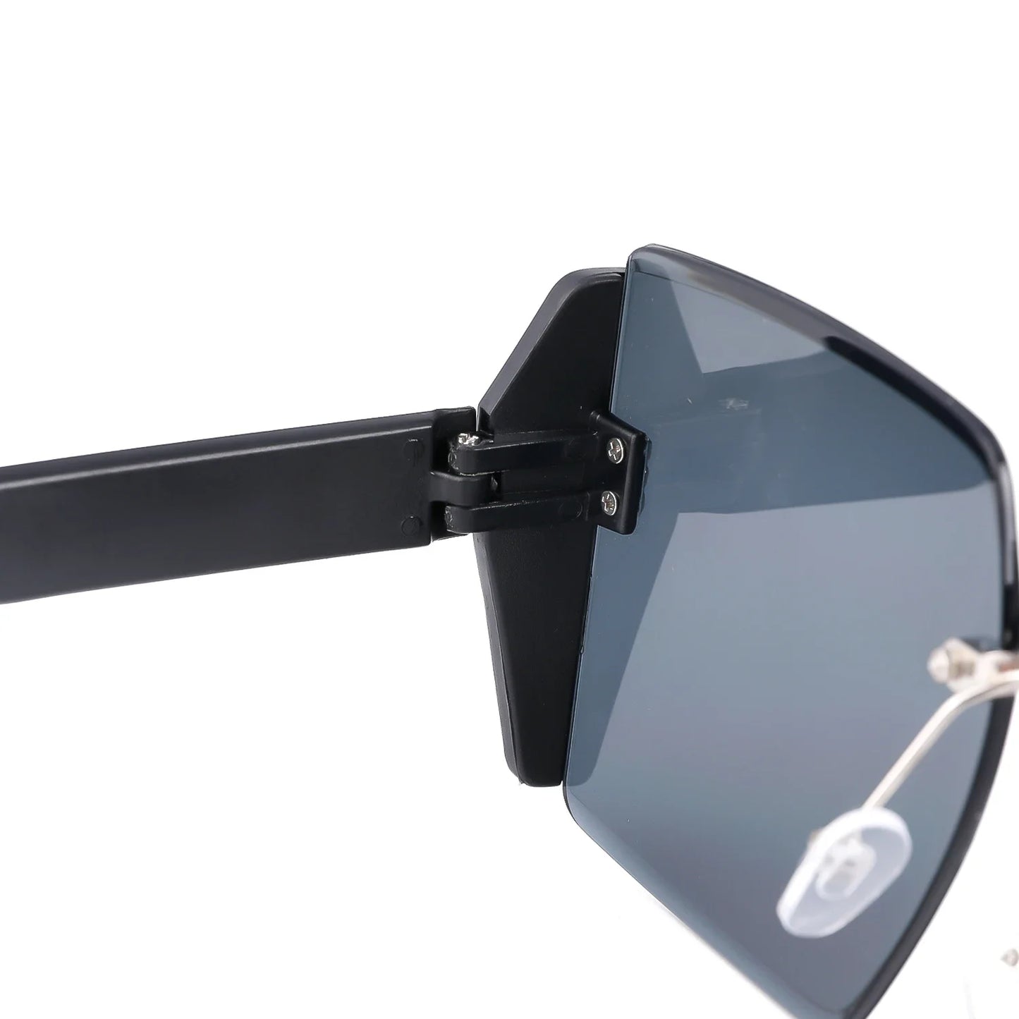 Women’s Vintage Square Frameless Sunglasses – Retro Gradient Lens UV Protection Fashion Shades