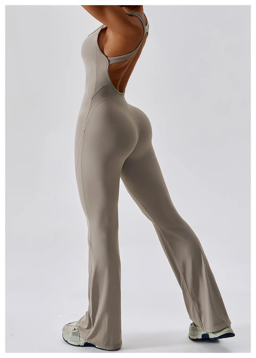Women's 1 Pcs Seamless Yoga Jumpsuit – Push-Up Fitness Romper for Gym, Workout & Training