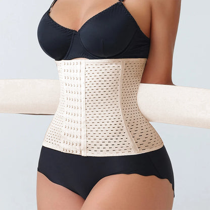 New Adjustable Waist Trainer for Women Double Belts Neoprene Corset with Zipper